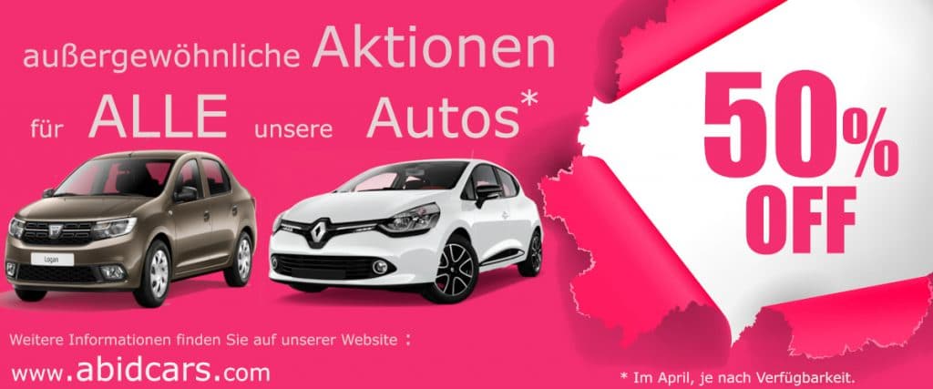 Autovermietung bei Abid Cars